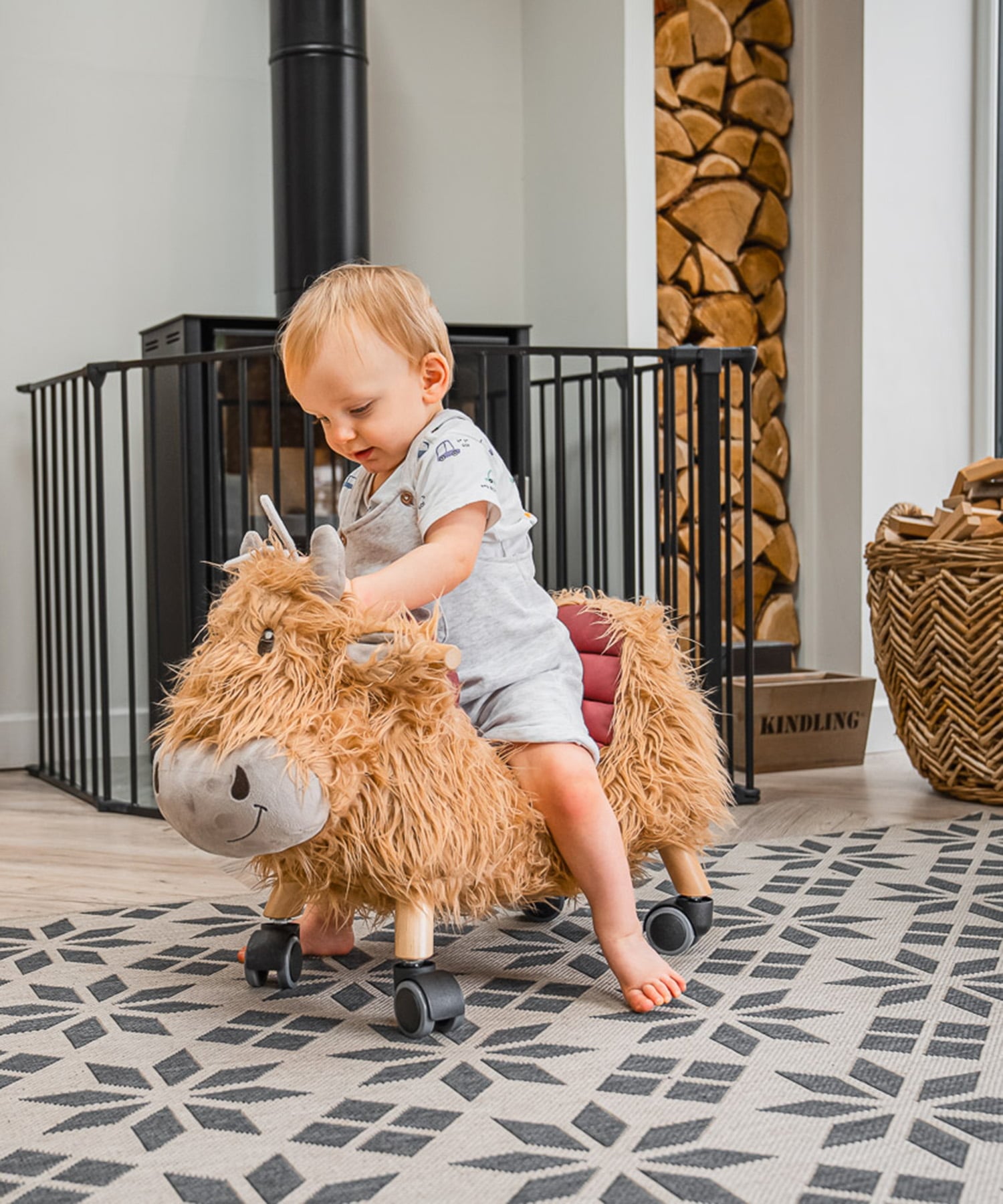 Hubert Highland Cow Ride On Toy