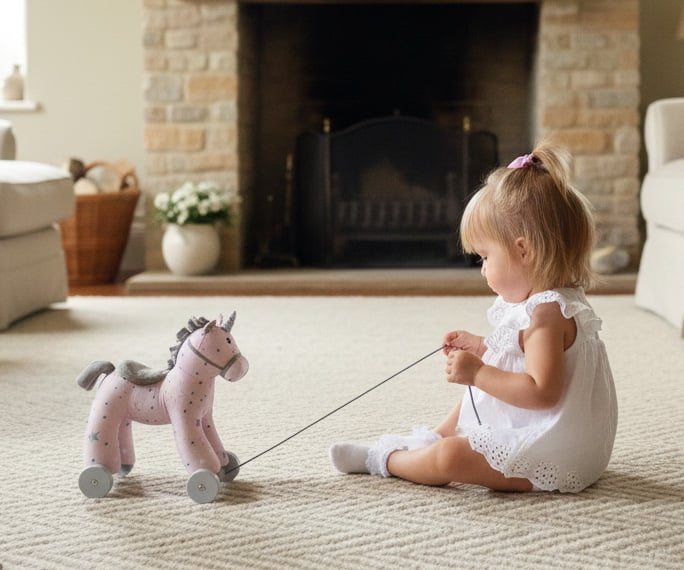 Celeste Unicorn Pull Along Toy