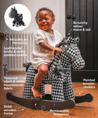 Dazzle & Jet Rocking Horse