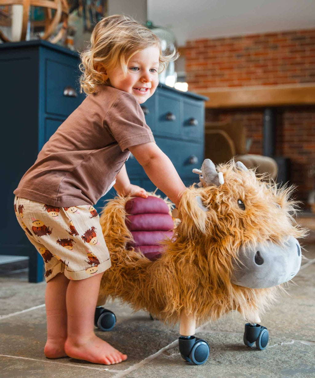 Hubert Highland Cow Ride On Toy