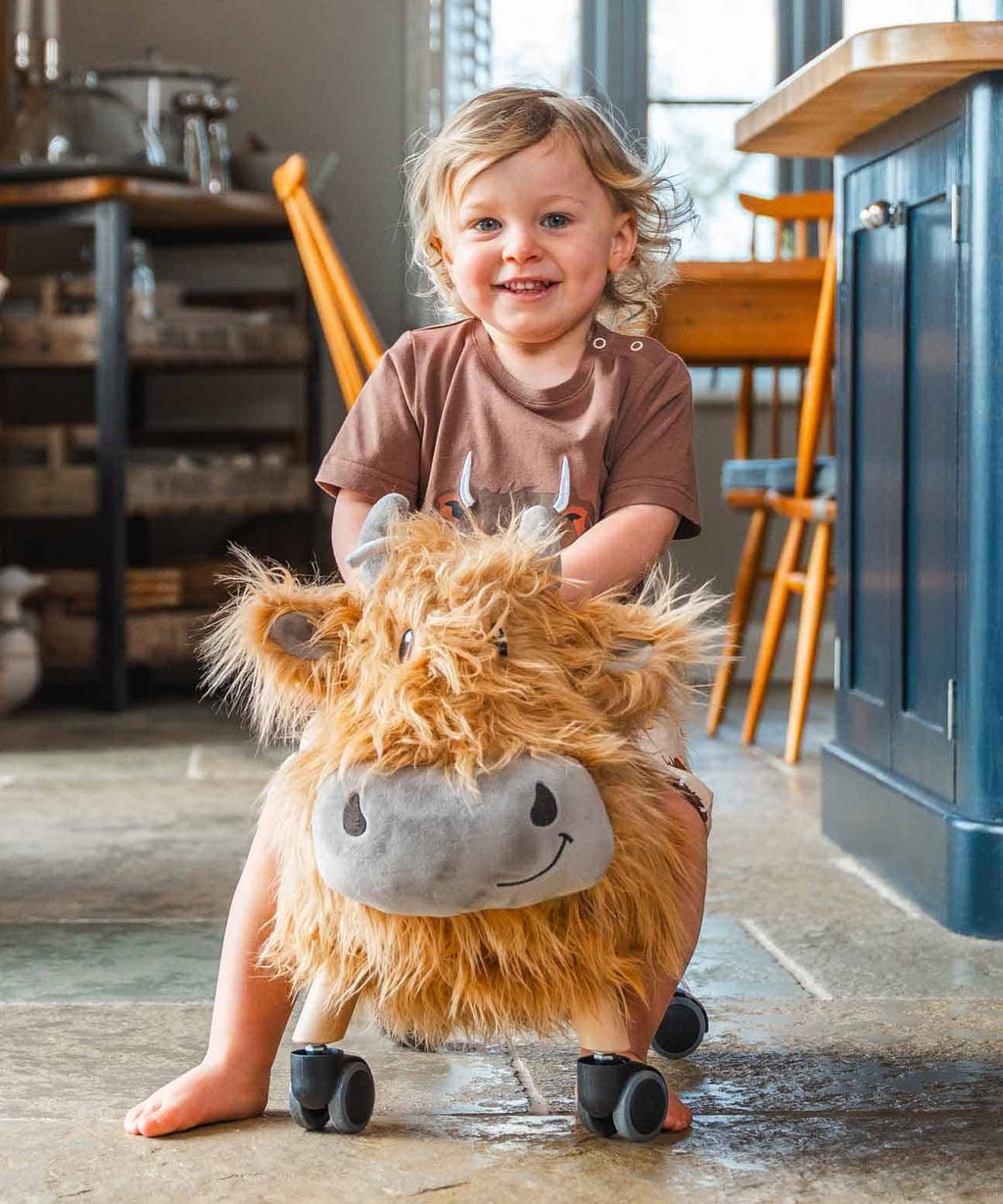 Hubert Highland Cow Ride On Toy