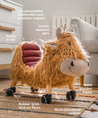 Hubert Highland Cow Ride On Toy