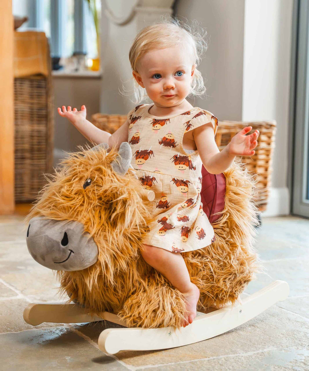 Hubert Rocking Highland Cow