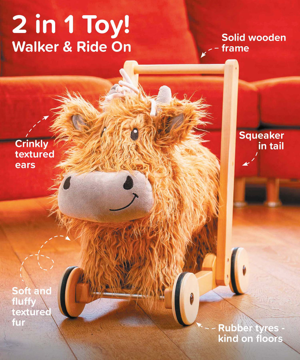Hubert Highland Cow Baby Walker