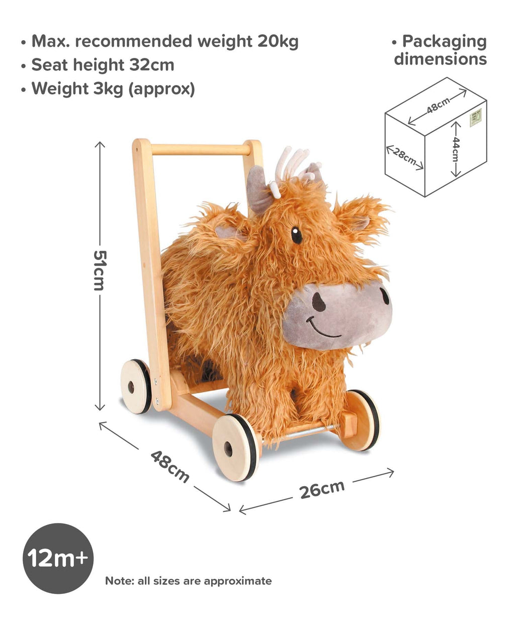 Hubert Highland Cow Baby Walker
