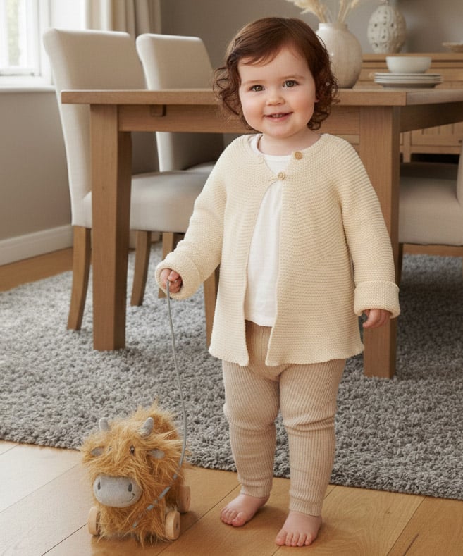 Hubert Highland Cow Pull Along Toy