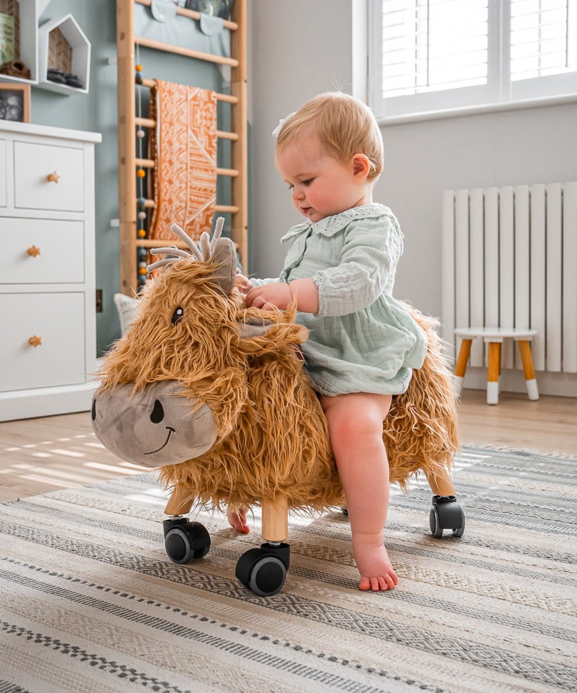 Hubert Highland Cow Ride On Toy