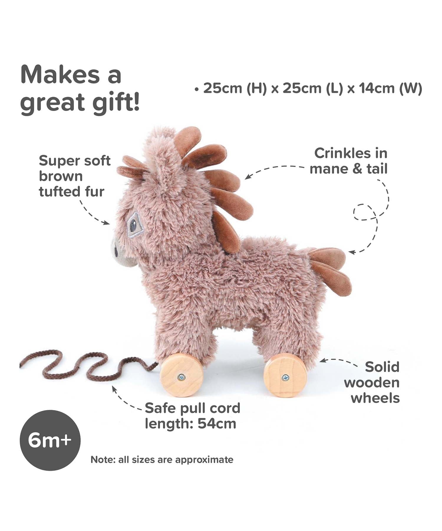Norbert Donkey Pull Along Toy