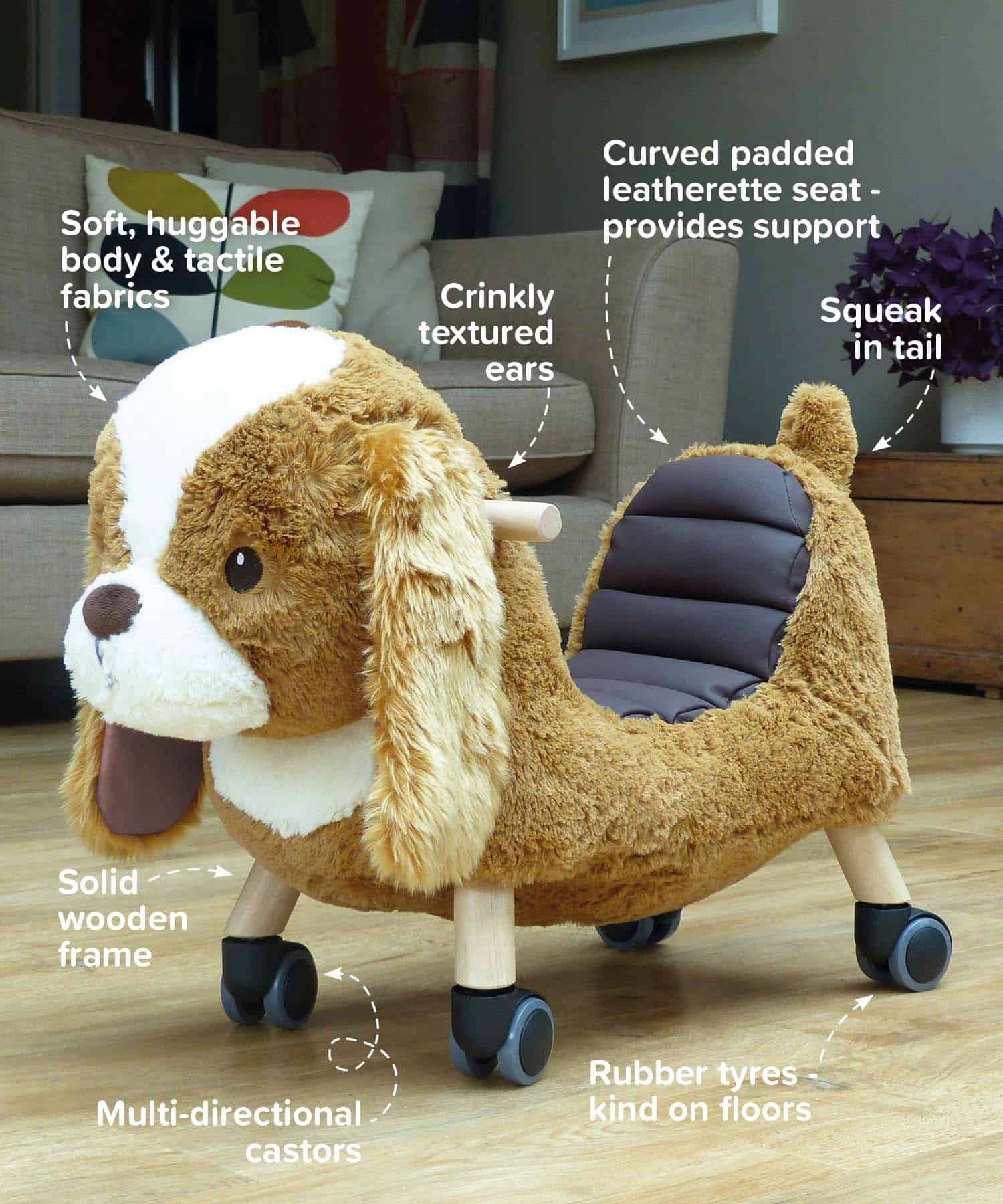 Peanut Pup Ride On Toy