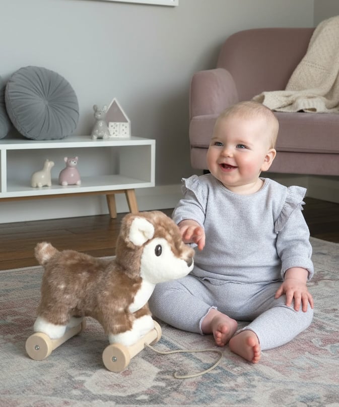 Willow Deer Pull Along Toy