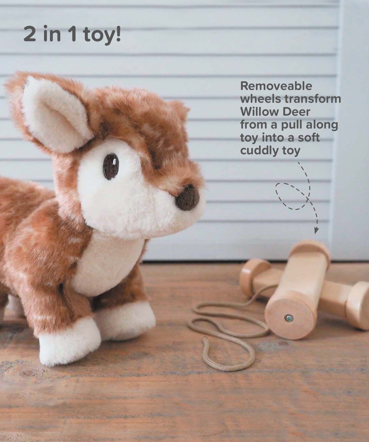 Willow Deer Pull Along Toy