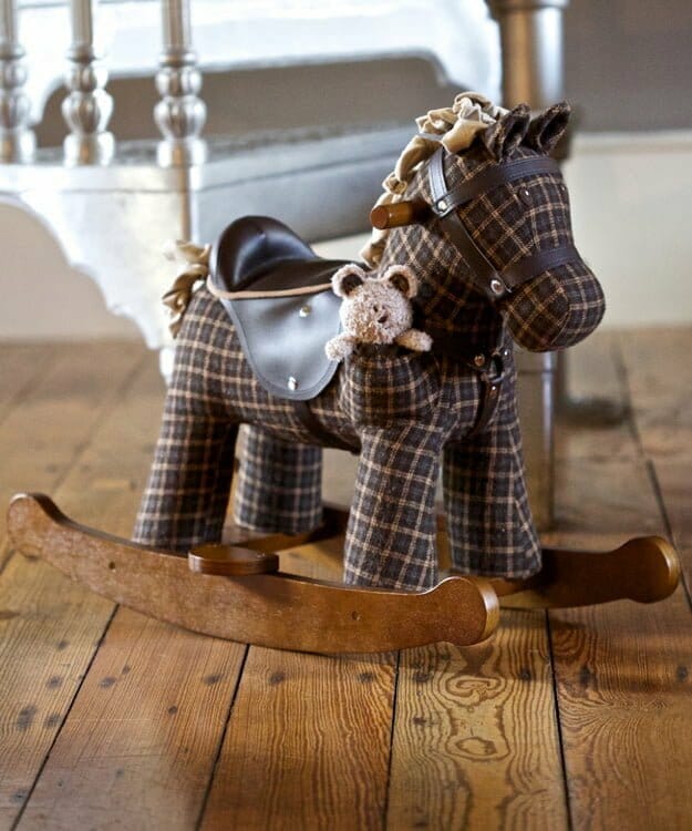 Rufus & Ted Rocking Horse with quality leatherette bridle and saddle
