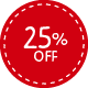 25% off badge