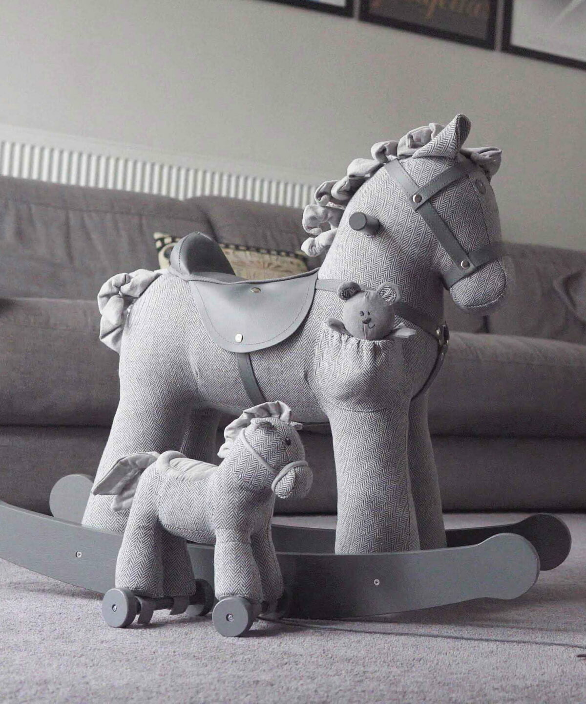 Stirling Rocking horse and Stirling Horse Pull Along Toy