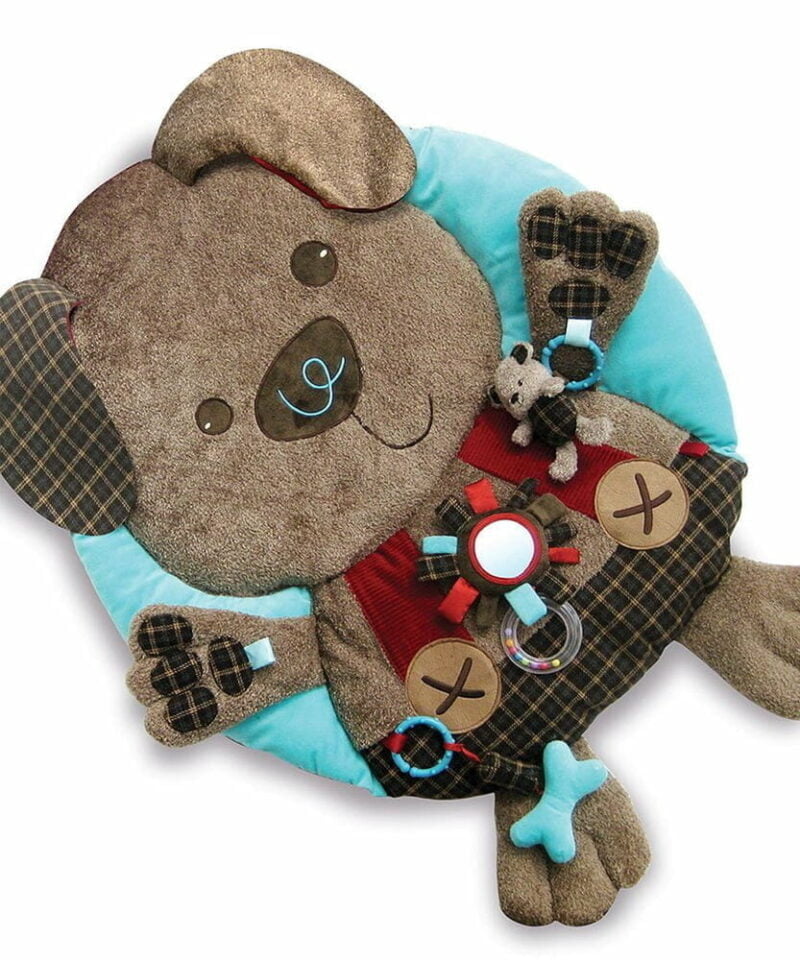 Percy Pup Multi-Activity Playgym displaying areal view of the tummy time mat