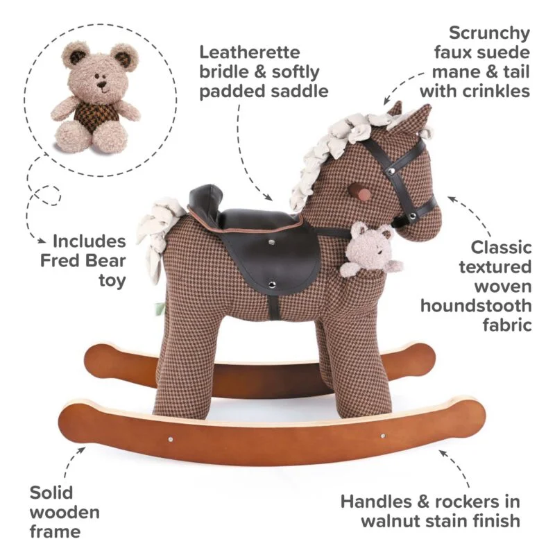 Chester and Fred Ride On Hrse Toy 12m+ Infographic