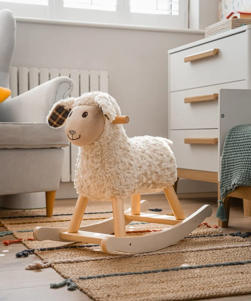 Lambert rocking sheep in nursery room 