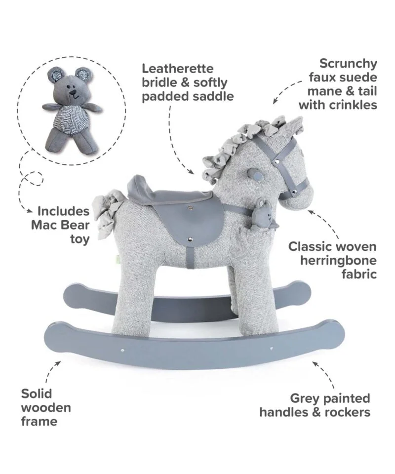 Padded rocking horse online